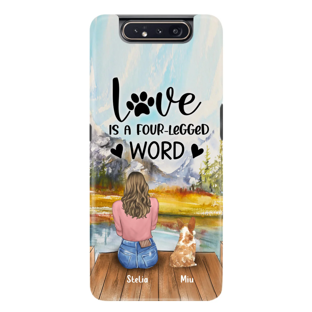 Custom Personalized Pet Mom/Pet Dad Phone Case - Gift for Dog Lovers/Cat Lovers - Up to 4 Pets - Life is better with fur babies