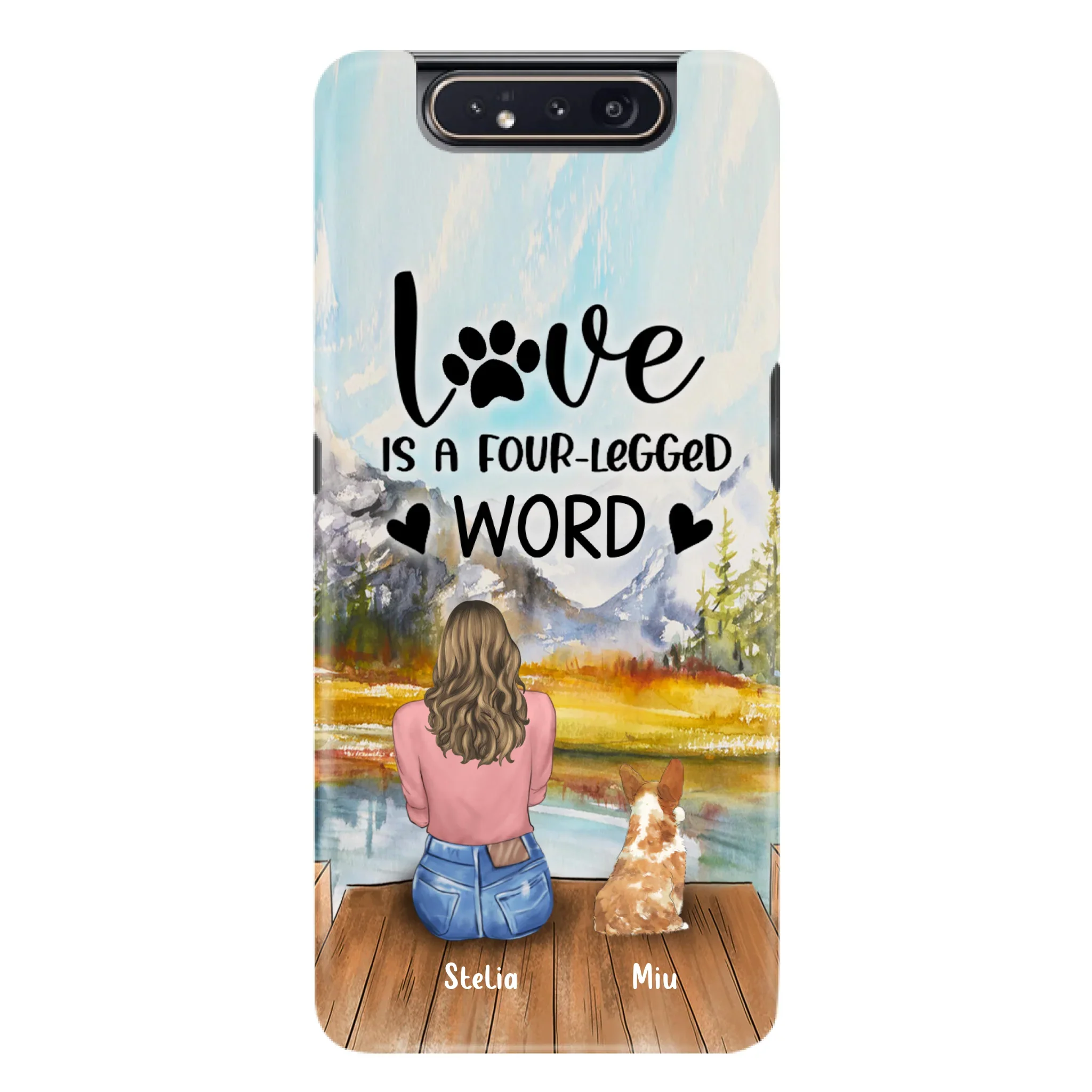 Custom Personalized Pet Mom/Pet Dad Phone Case - Gift for Dog Lovers/Cat Lovers - Up to 4 Pets - Life is better with fur babies