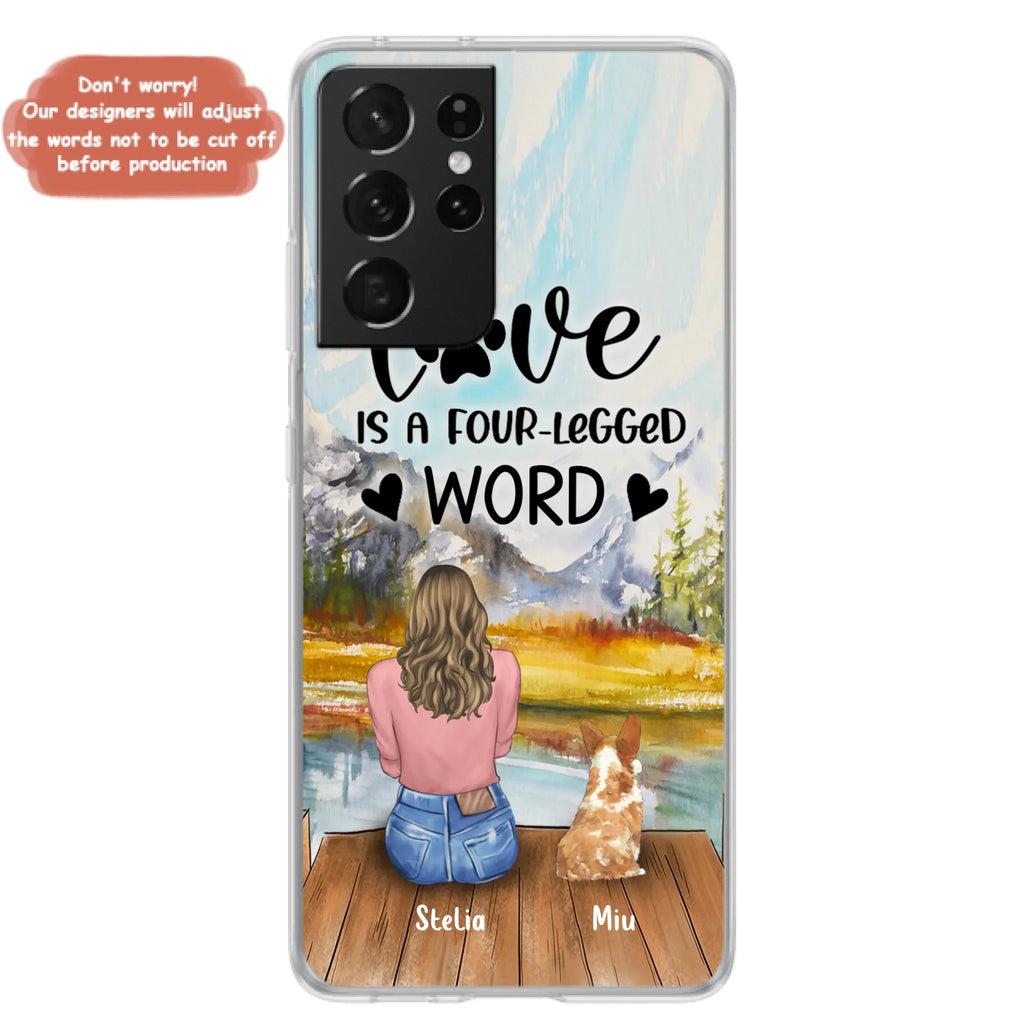 Custom Personalized Pet Mom/Pet Dad Phone Case - Gift for Dog Lovers/Cat Lovers - Up to 4 Pets - Life is better with fur babies