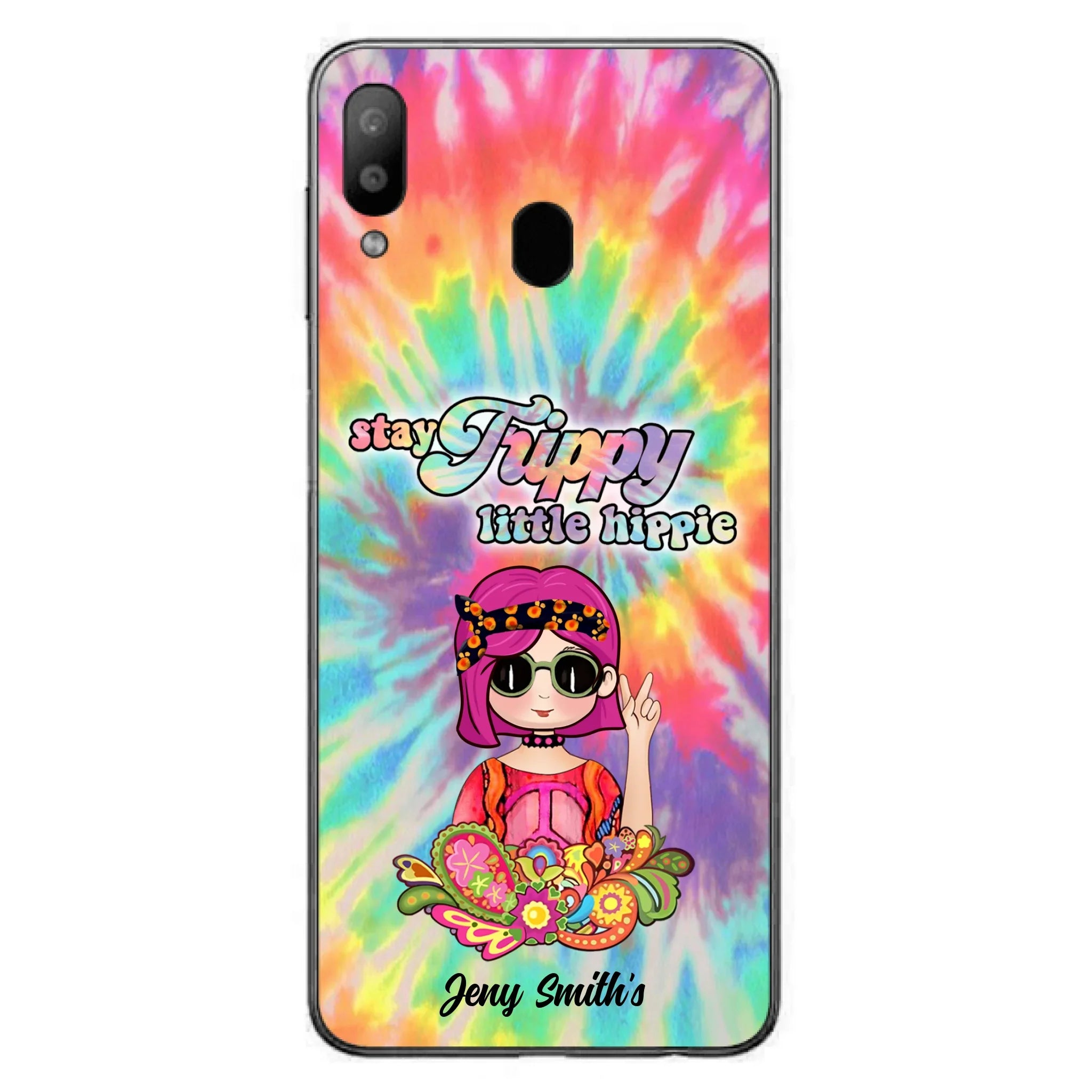 Personalized Hippie Phone Case - Stay Trippy Little Hippie - Case Phone For iPhone And Samsung