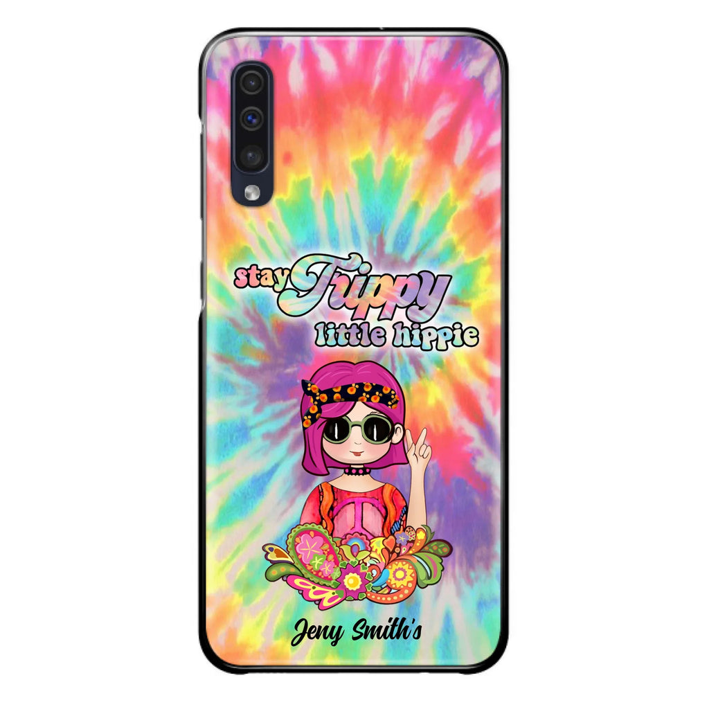 Personalized Hippie Phone Case - Stay Trippy Little Hippie - Case Phone For iPhone And Samsung
