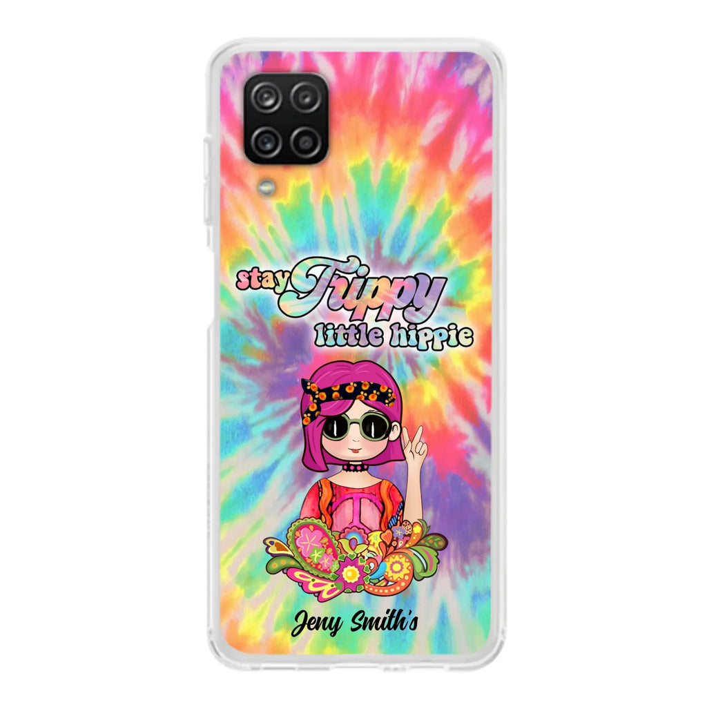 Personalized Hippie Phone Case - Stay Trippy Little Hippie - Case Phone For iPhone And Samsung