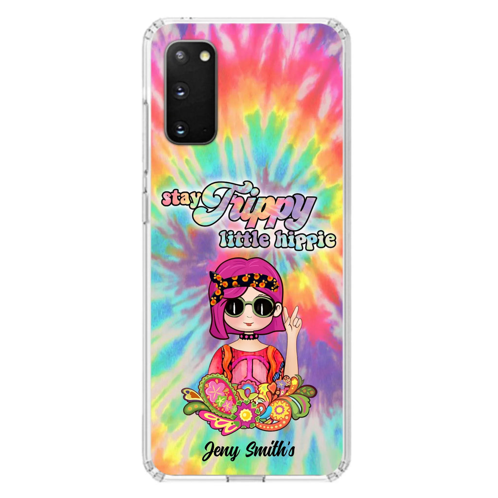 Personalized Hippie Phone Case - Stay Trippy Little Hippie - Case Phone For iPhone And Samsung