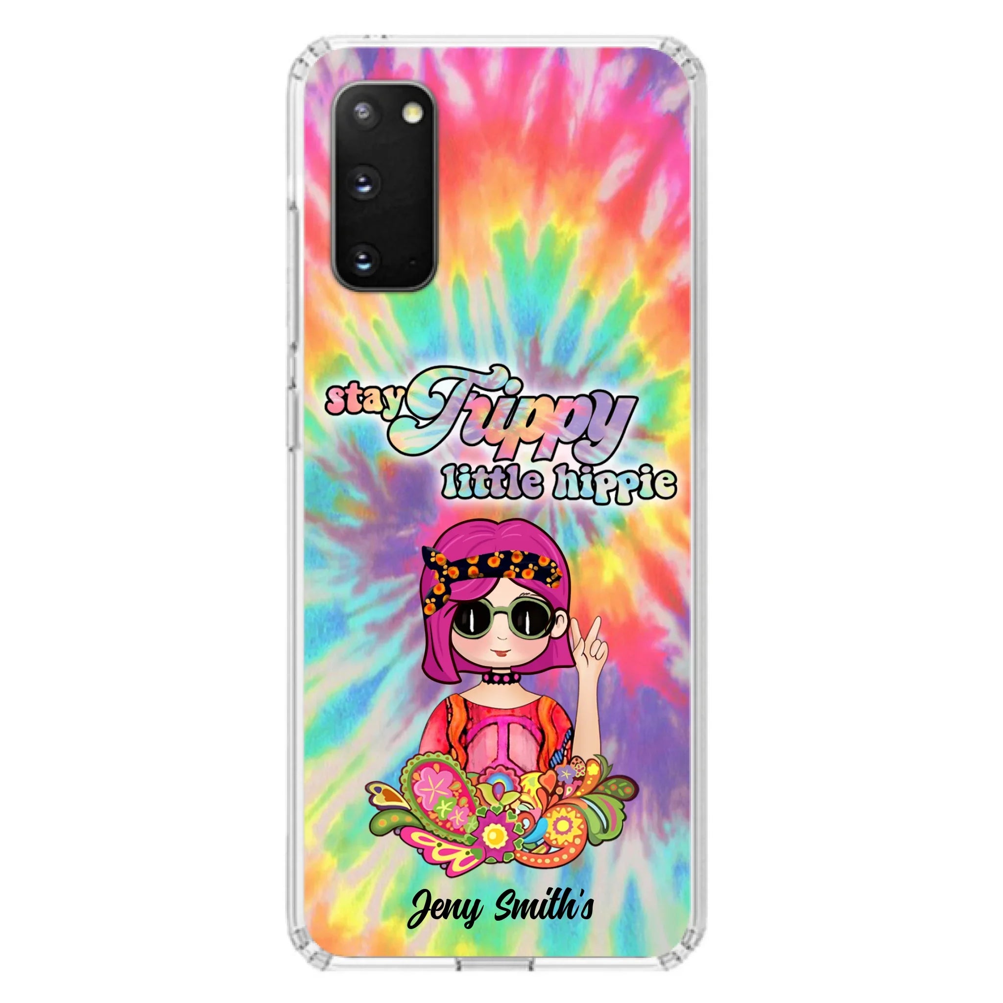 Personalized Hippie Phone Case - Stay Trippy Little Hippie - Case Phone For iPhone And Samsung