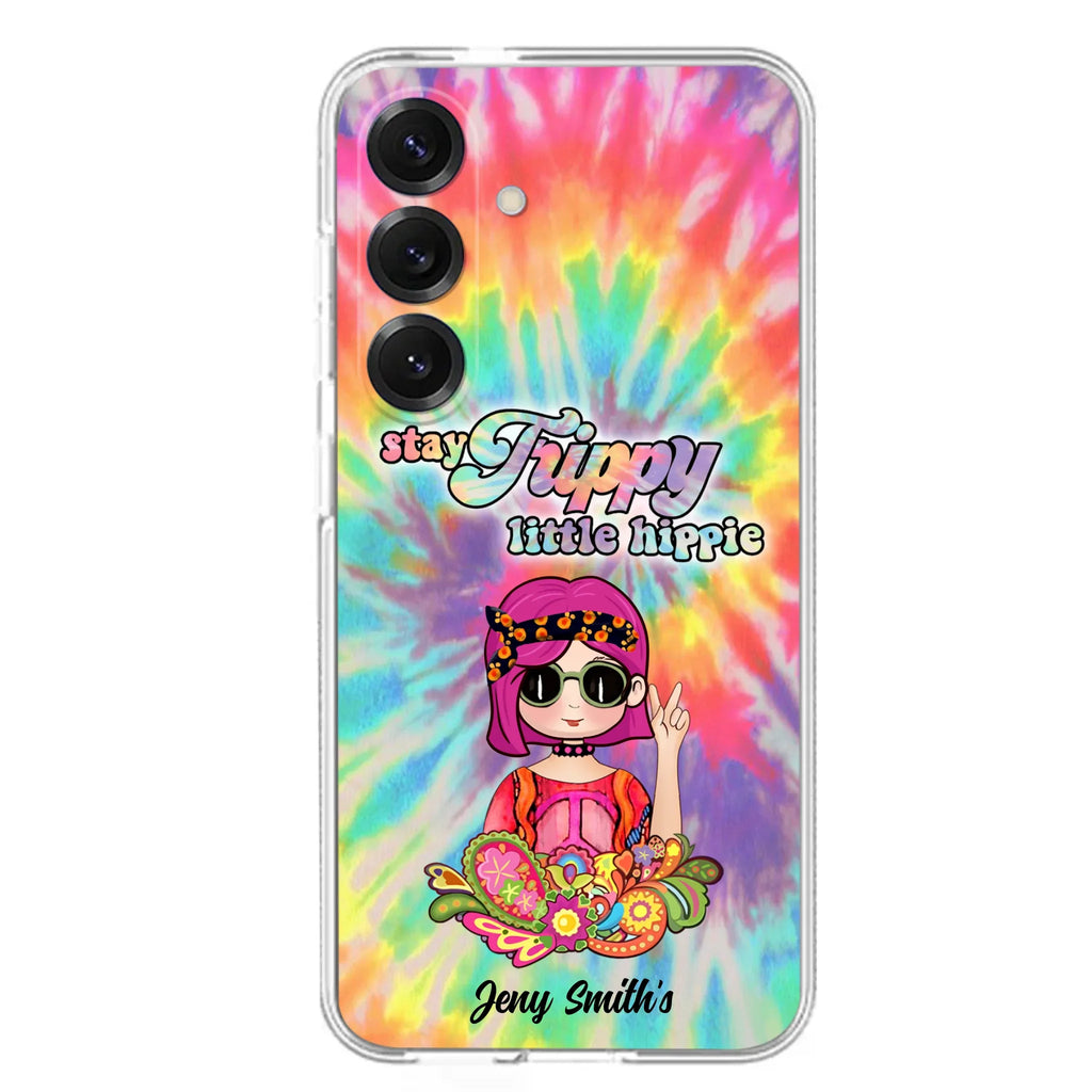 Personalized Hippie Phone Case - Stay Trippy Little Hippie - Case Phone For iPhone And Samsung
