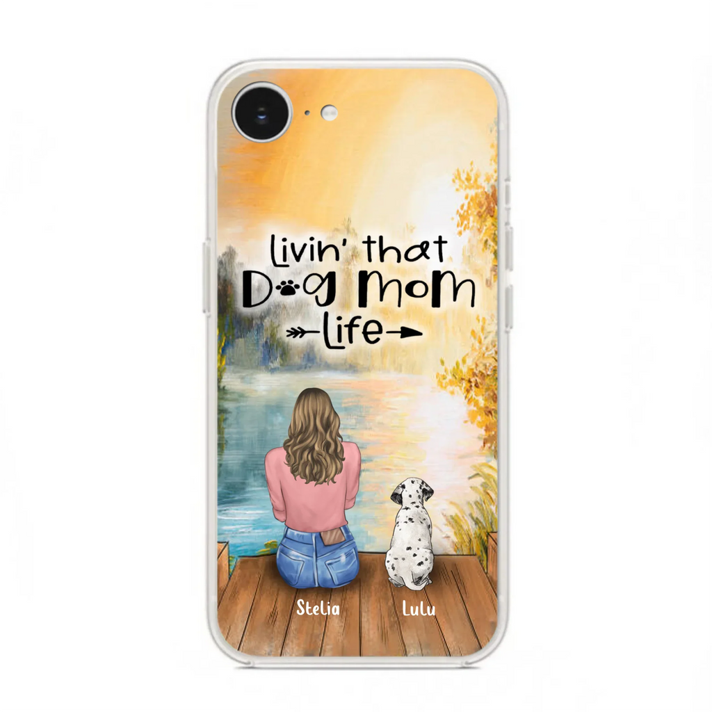 Custom Personalized Dog Mom Phone Case - Gift for Dog Lovers - iPhone & Samsung Case with upto 4 Dogs