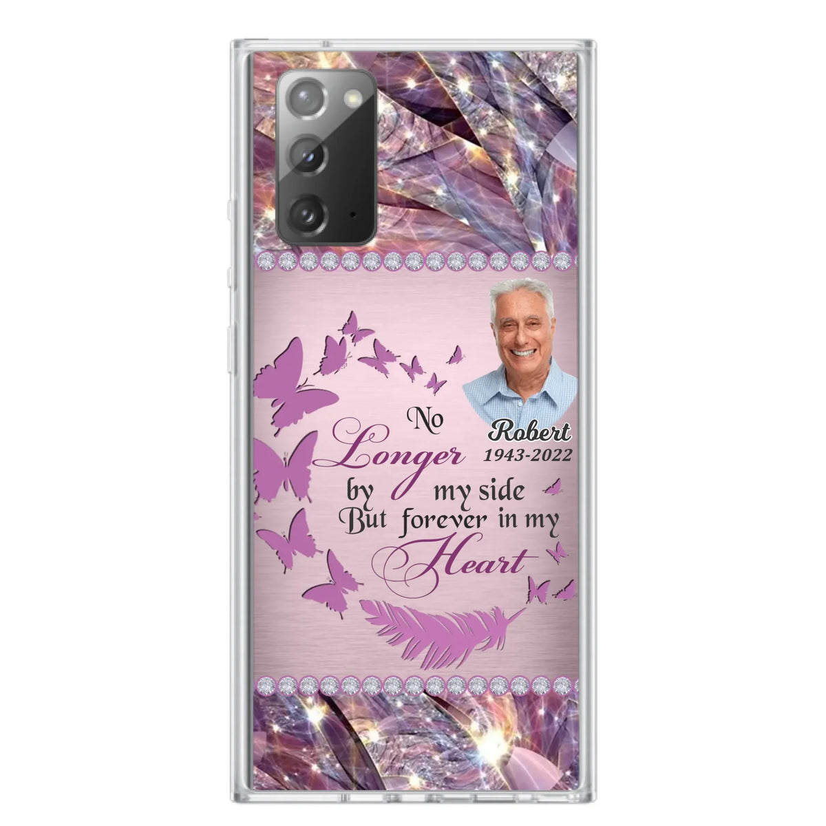 Custom Personalized Memorial Photo iPhone/ Samsung Phone Case - Memorial Gift Idea - No Longer By My Side But Forever In My Heart