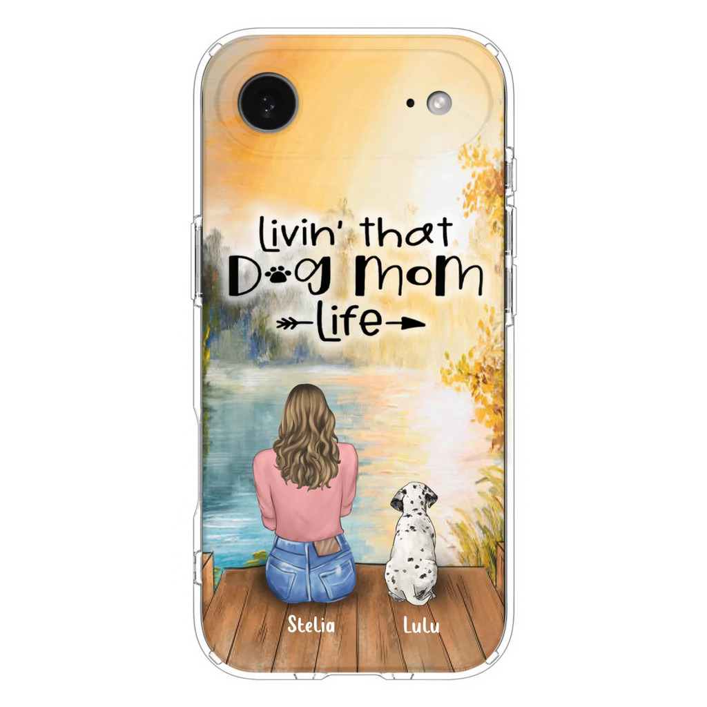 Custom Personalized Dog Mom Phone Case - Gift for Dog Lovers - iPhone & Samsung Case with upto 4 Dogs