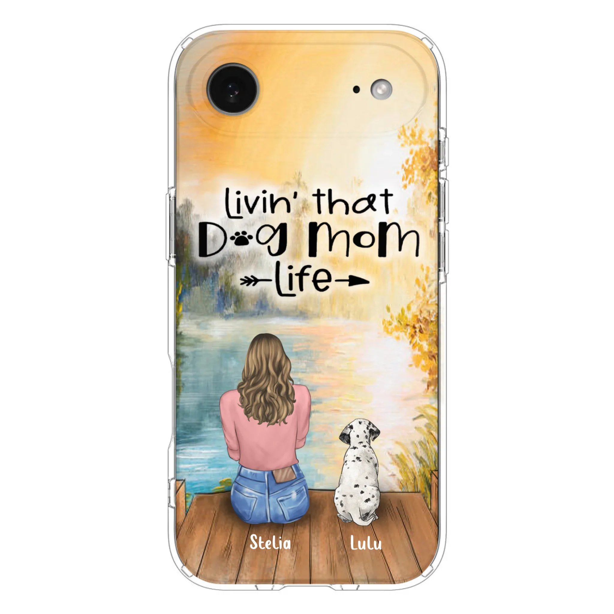 Custom Personalized Dog Mom Phone Case - Gift for Dog Lovers - iPhone & Samsung Case with upto 4 Dogs
