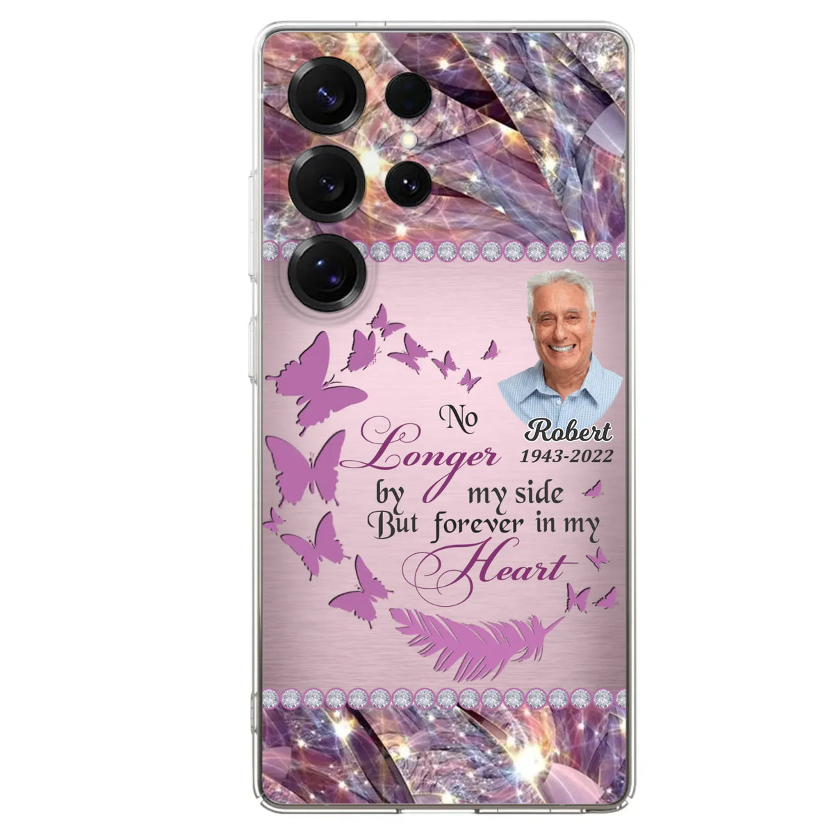 Custom Personalized Memorial Photo iPhone/ Samsung Phone Case - Memorial Gift Idea - No Longer By My Side But Forever In My Heart