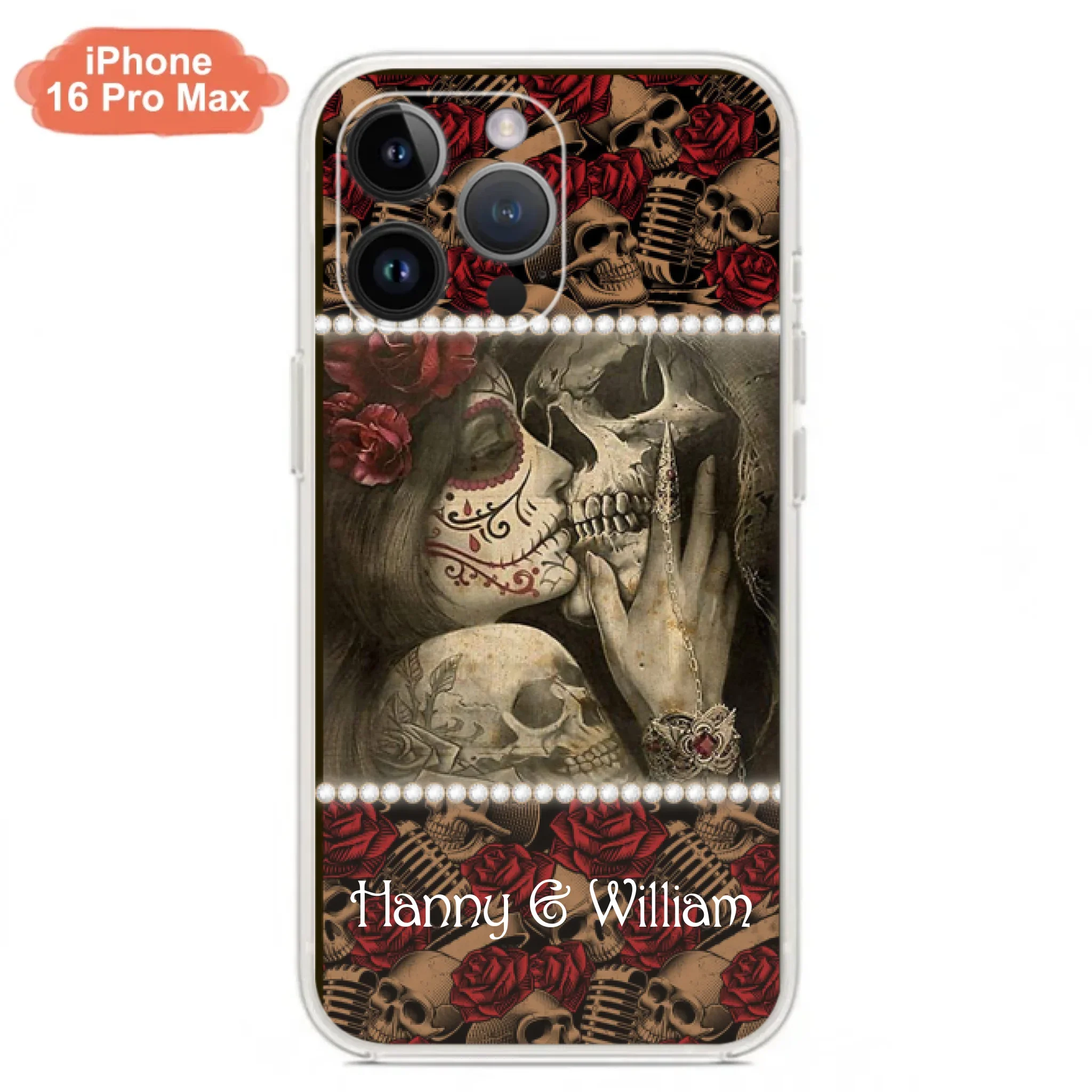 Custom Personalized Skull Phone Case - Phone Case For iPhone, Samsung and Xiaomi