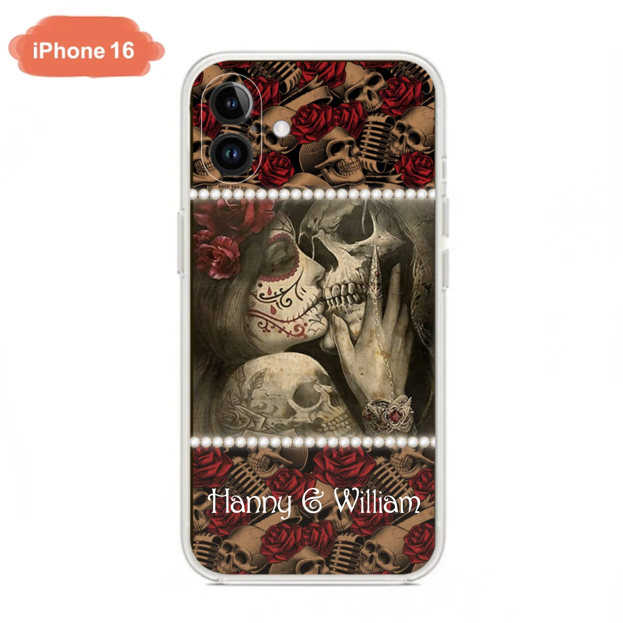 Custom Personalized Skull Phone Case - Phone Case For iPhone, Samsung and Xiaomi