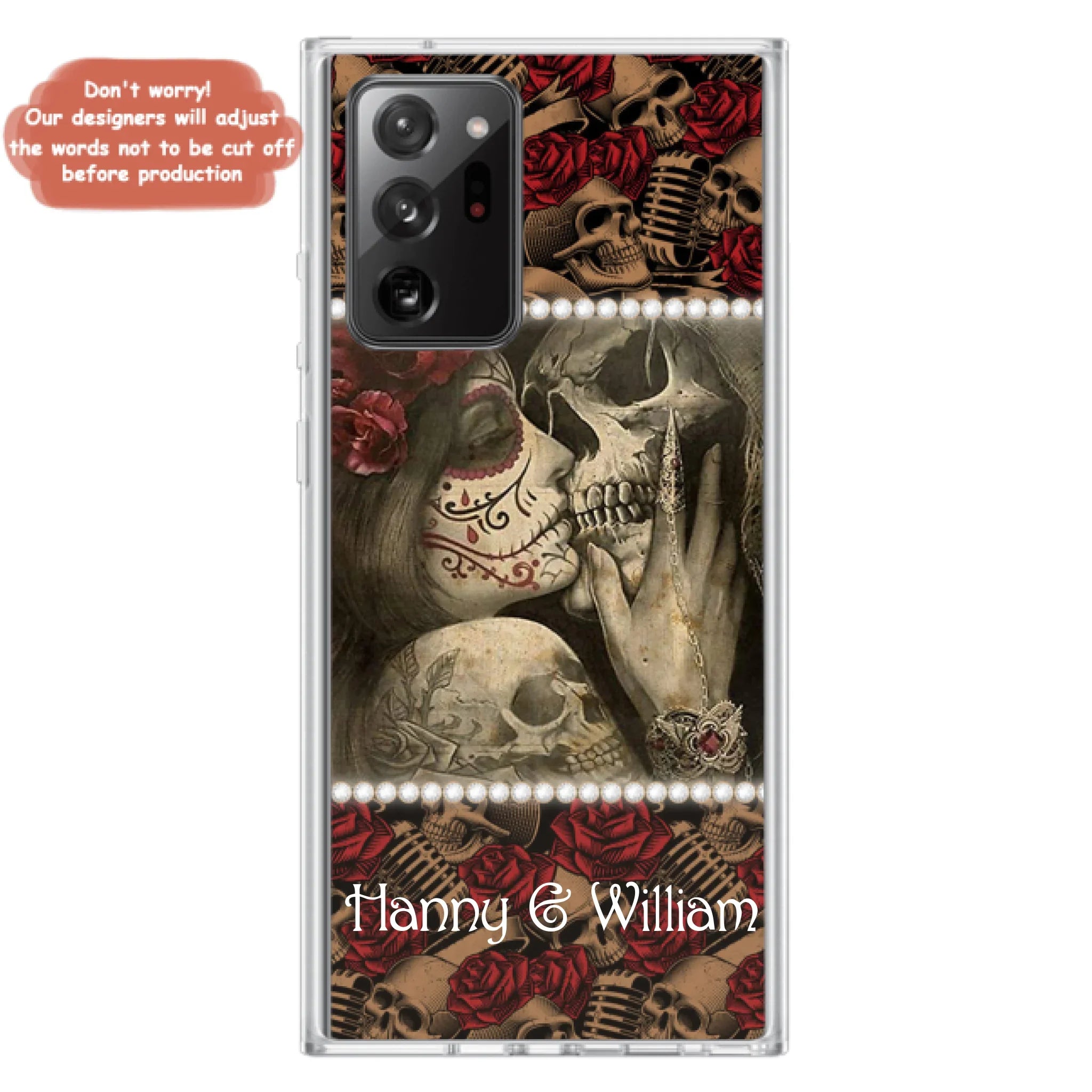 Custom Personalized Skull Phone Case - Phone Case For iPhone, Samsung and Xiaomi