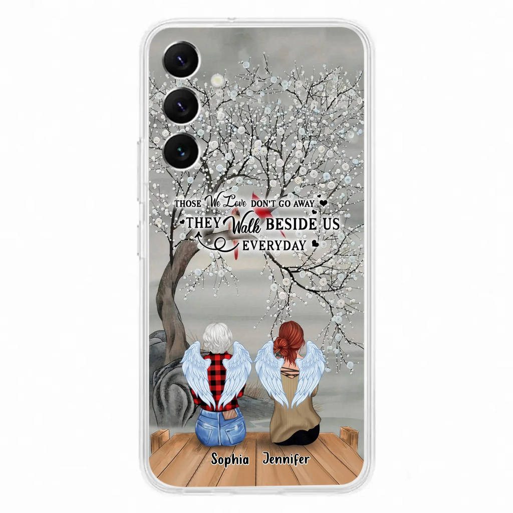 Custom Personalized Memorial Family Member Loss Phone Case - Up to 5 People - Memorial Gift Idea - Those We Love Don't Go Away - Case For iPhone And Samsung