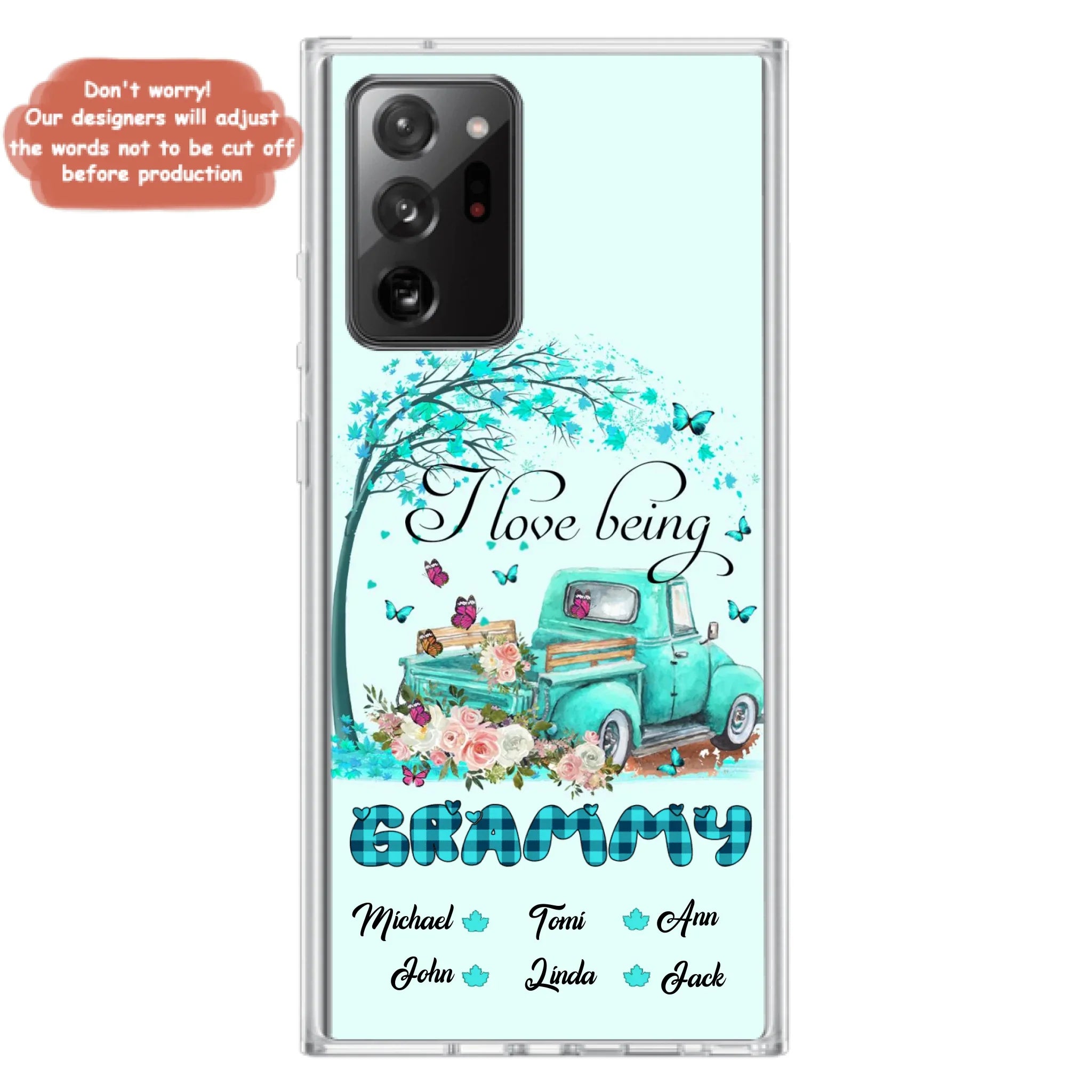 Custom Personalized Phone Case - I Love Being Grandma - R5OIKQ