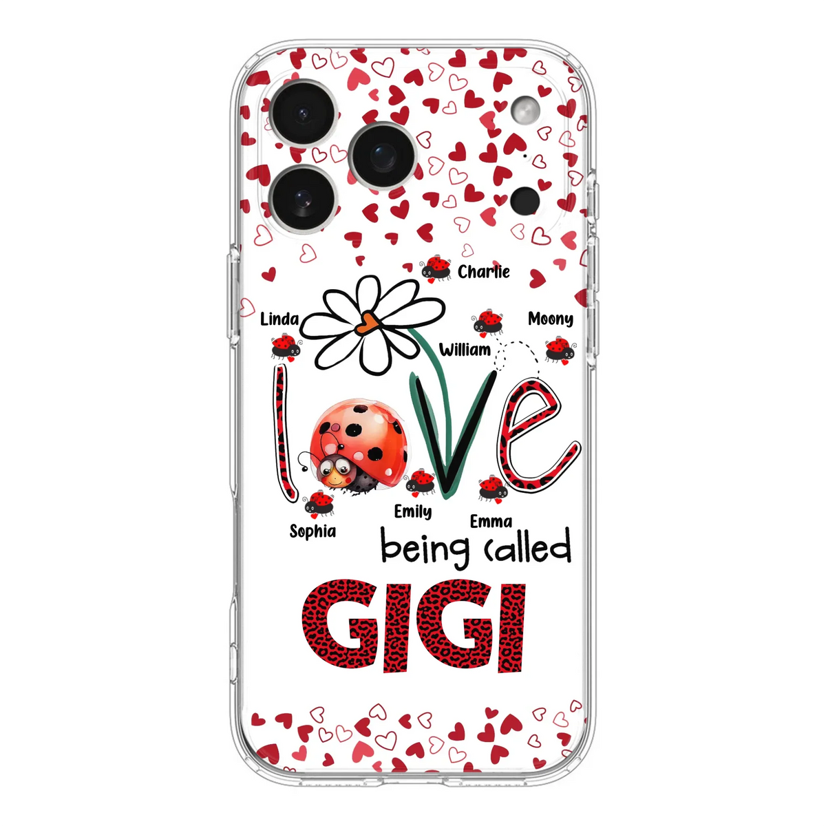 Custom Personalized Grandma Phone Case - Gift Idea For Grandma - Upto 7 Kids - Love Being Called Gigi - Cases For iPhone/Samsung