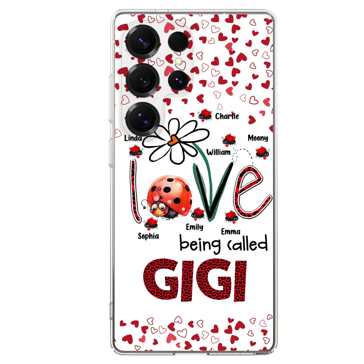 Custom Personalized Grandma Phone Case - Gift Idea For Grandma - Upto 7 Kids - Love Being Called Gigi - Cases For iPhone/Samsung