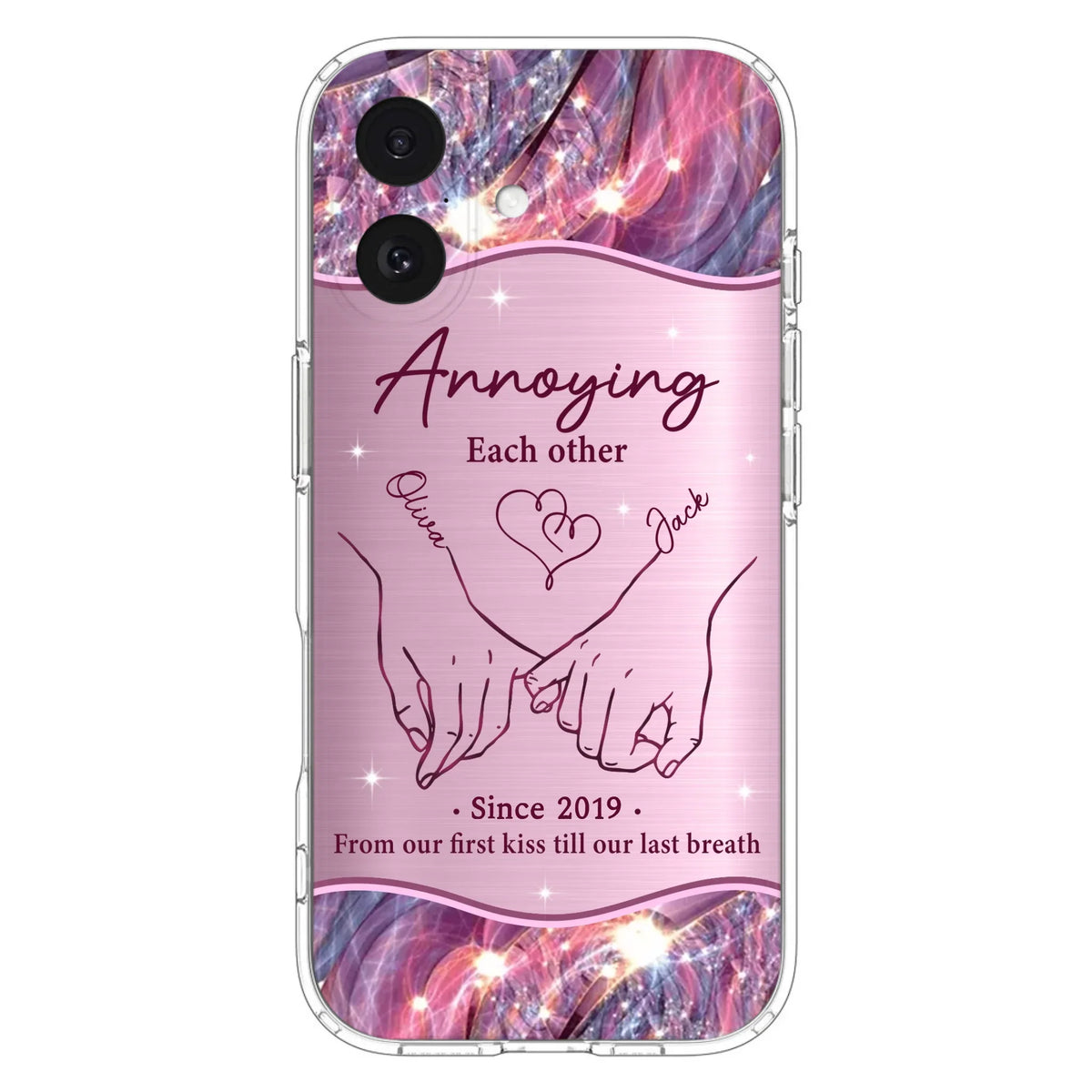 Custom Personalized Couple Phone Case For iPhone/ Samsung - Gift Idea For Couple - Annoying Each Other