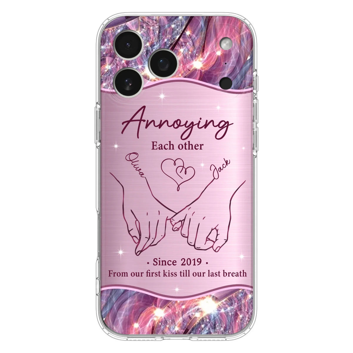 Custom Personalized Couple Phone Case For iPhone/ Samsung - Gift Idea For Couple - Annoying Each Other