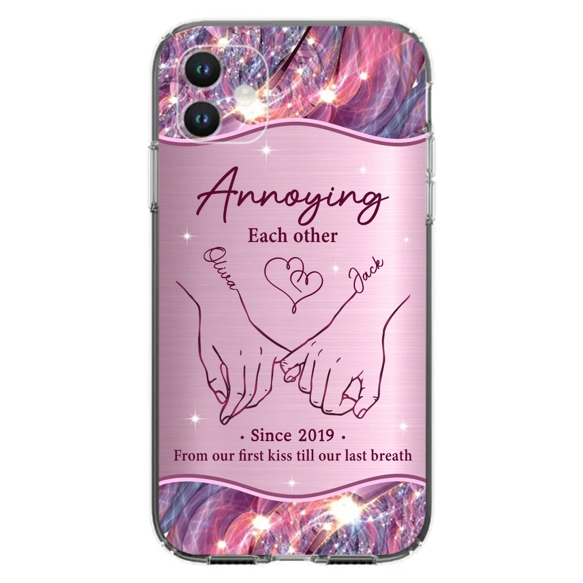 Custom Personalized Couple Phone Case For iPhone/ Samsung - Gift Idea For Couple - Annoying Each Other