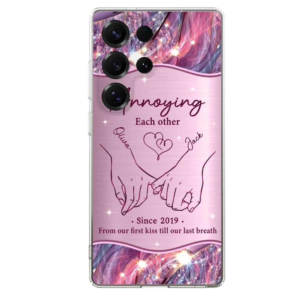 Custom Personalized Couple Phone Case For iPhone/ Samsung - Gift Idea For Couple - Annoying Each Other