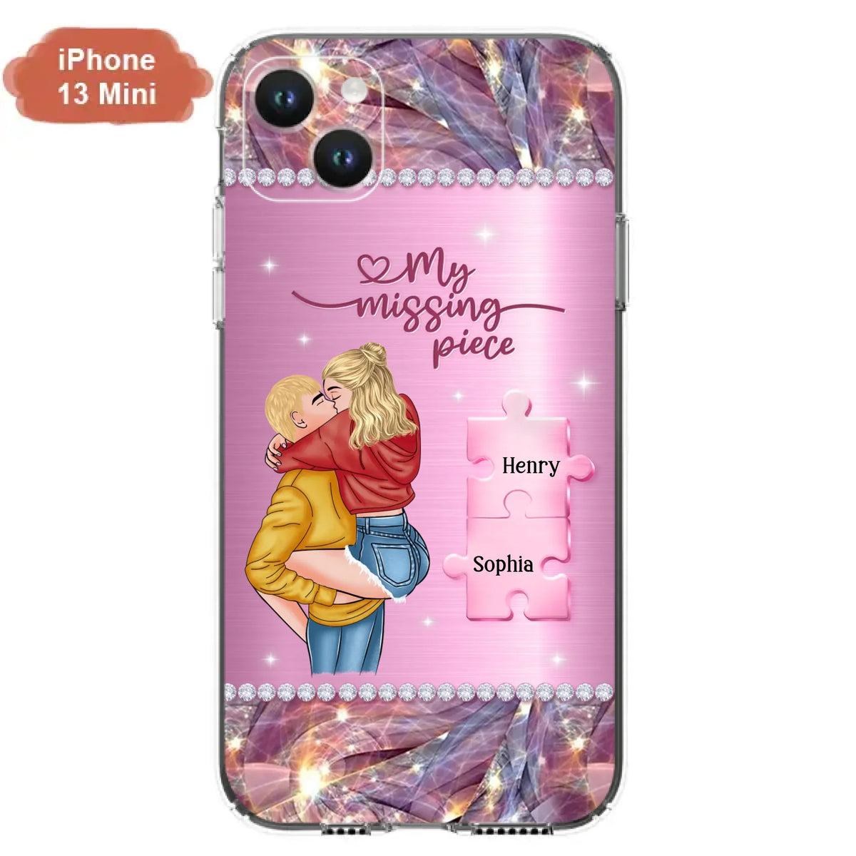 Custom Personalized Couple iPhone/ Samsung Phone Case - Gift Idea For Couple/ Christmas - My Missing Piece