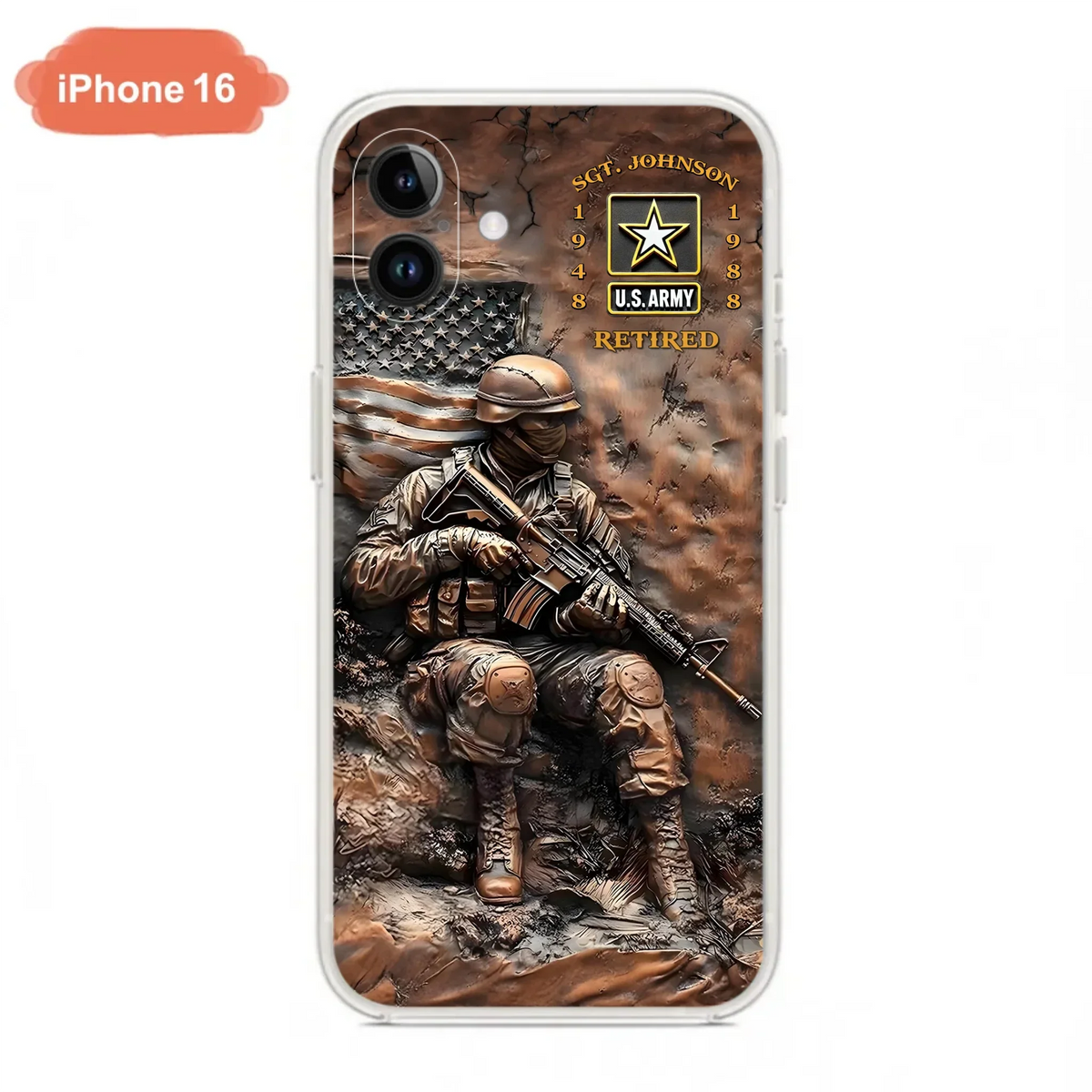 Custom Personalized Veteran Phone Case - Retired Gift Idea For Veteran - Case For iPhone/ Samsung