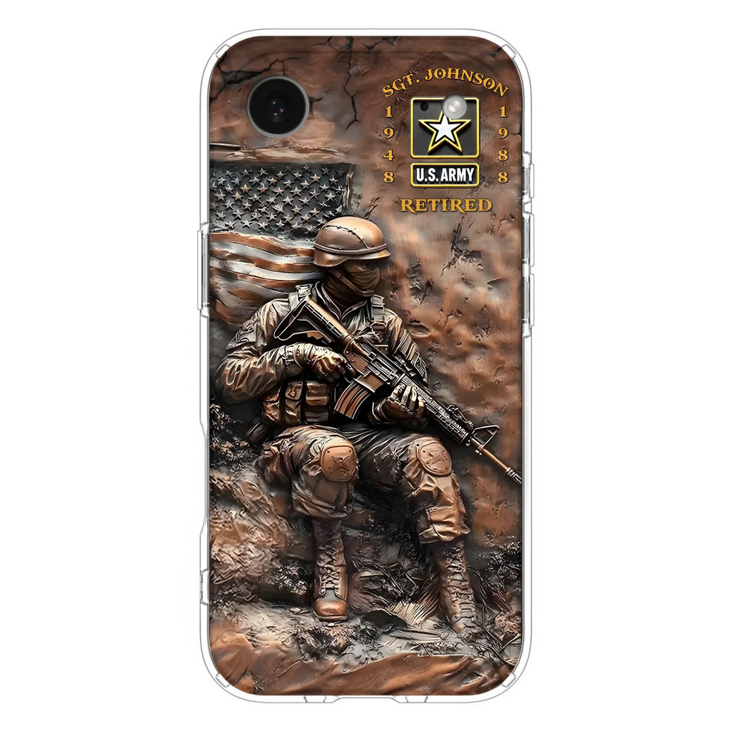 Custom Personalized Veteran Phone Case - Retired Gift Idea For Veteran - Case For iPhone/ Samsung