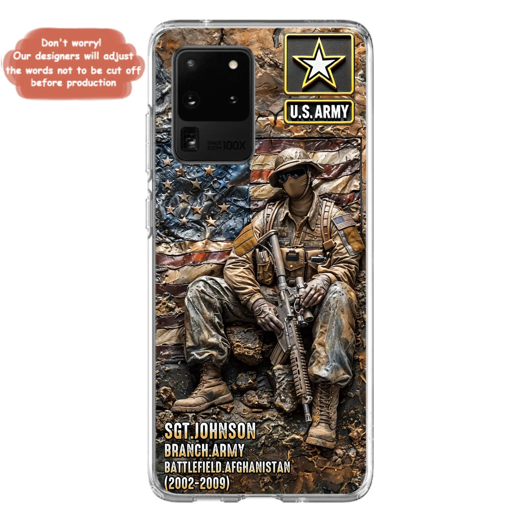 Custom Personalized Veteran Phone Case For iPhone/ Samsung - Veteran Gift Idea