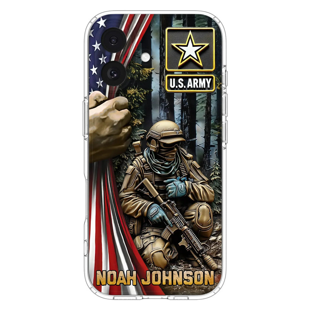 Custom Personalized Veteran Phone Case For iPhone/ Samsung - Veteran Gift Idea - Custom Name