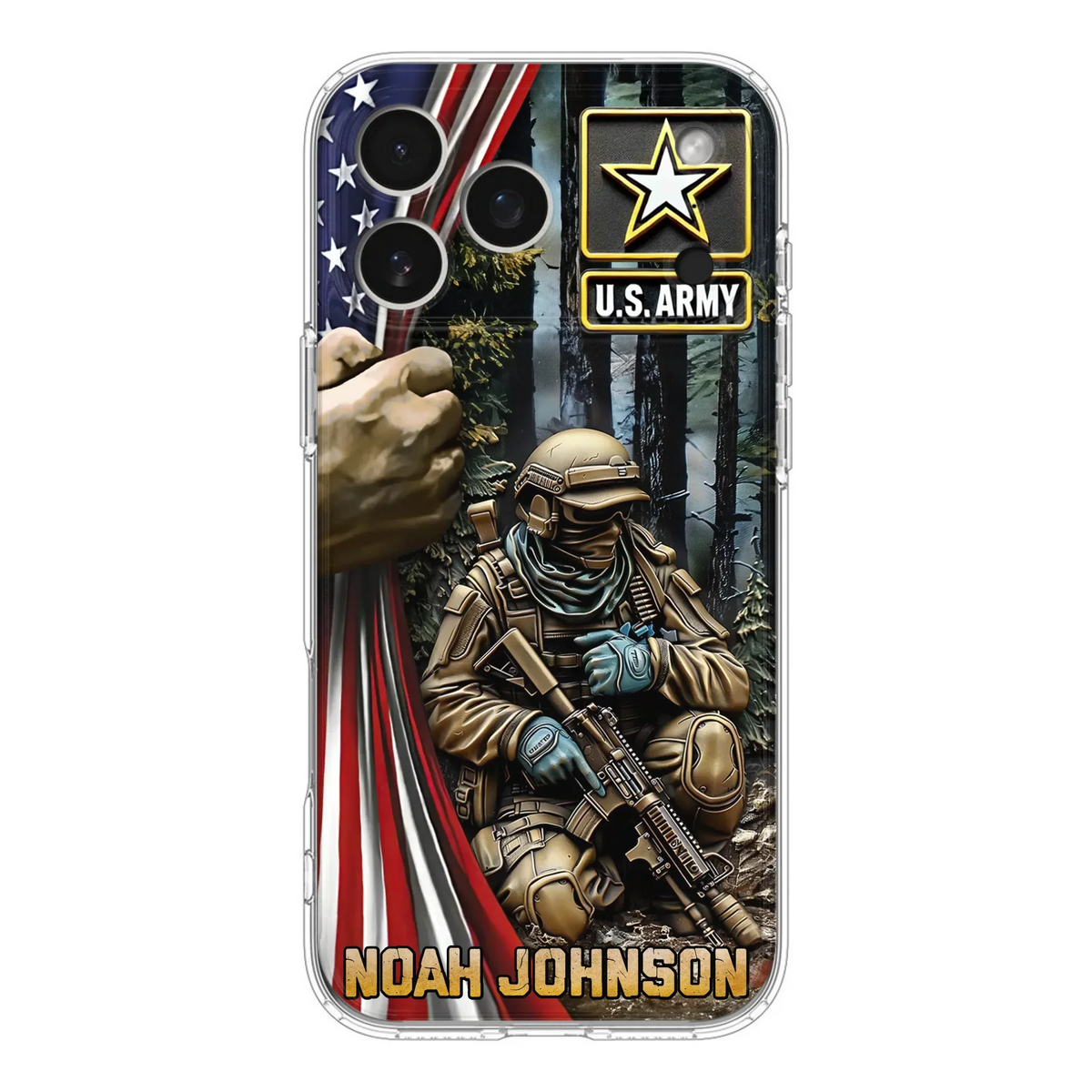 Custom Personalized Veteran Phone Case For iPhone/ Samsung - Veteran Gift Idea - Custom Name