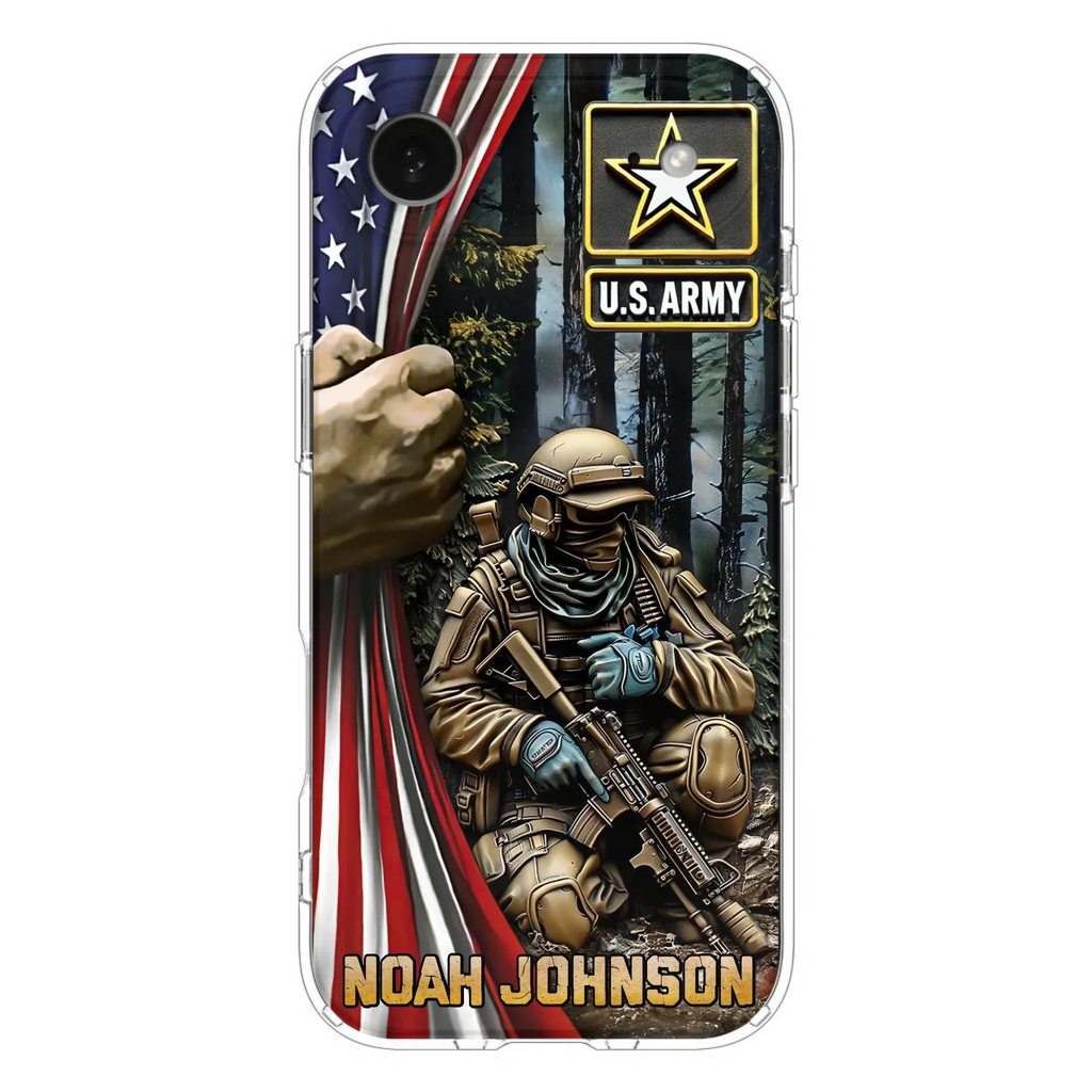 Custom Personalized Veteran Phone Case For iPhone/ Samsung - Veteran Gift Idea - Custom Name