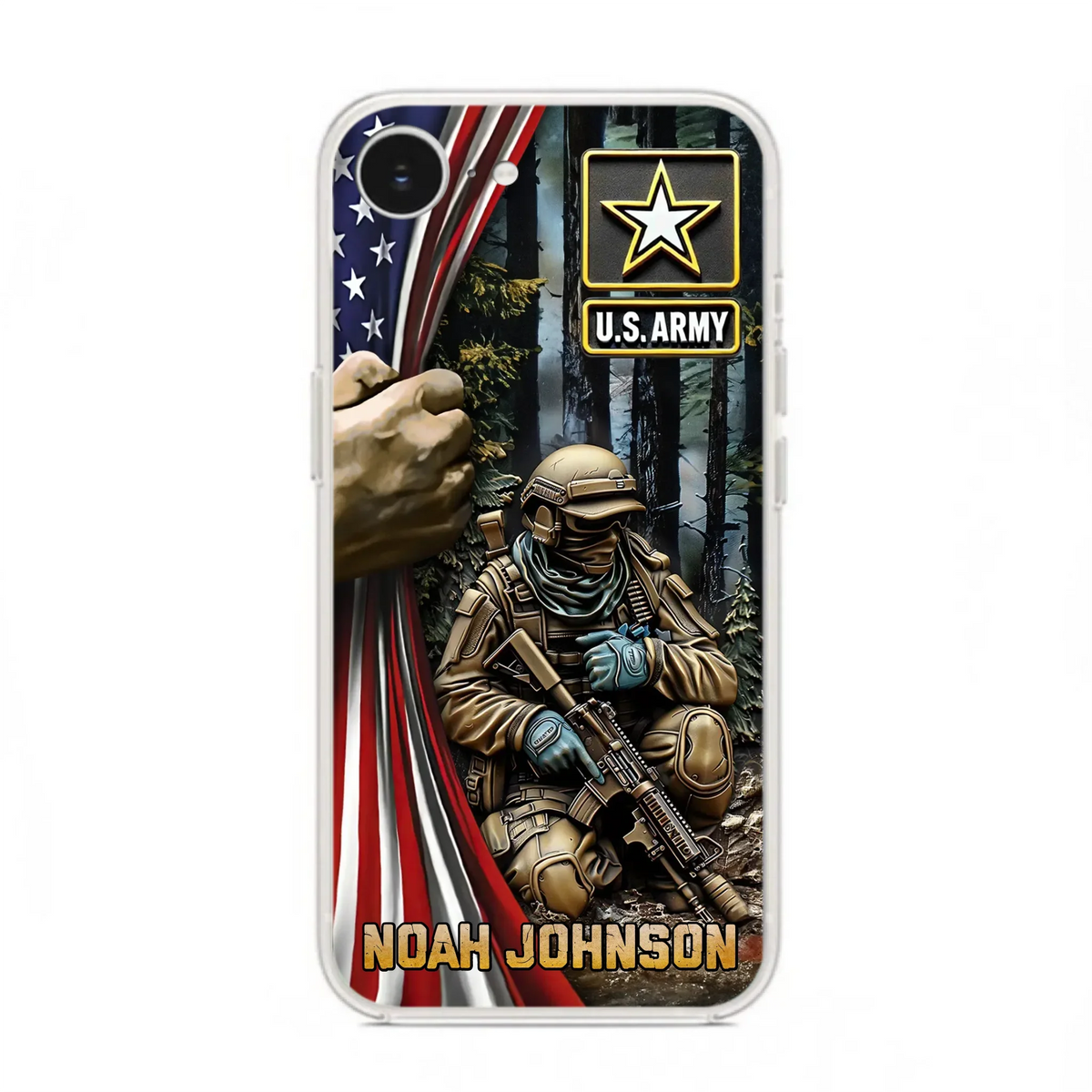 Custom Personalized Veteran Phone Case For iPhone/ Samsung - Veteran Gift Idea - Custom Name