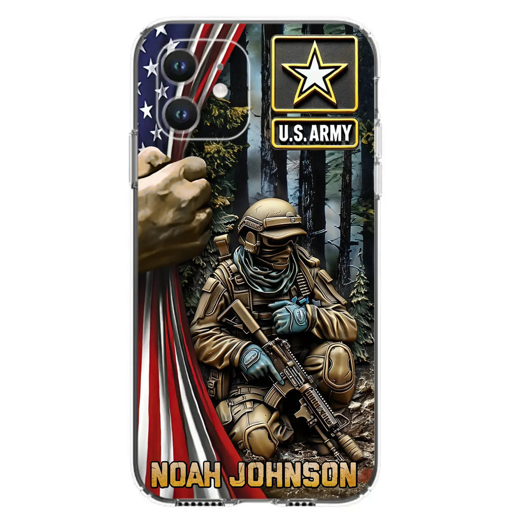 Custom Personalized Veteran Phone Case For iPhone/ Samsung - Veteran Gift Idea - Custom Name