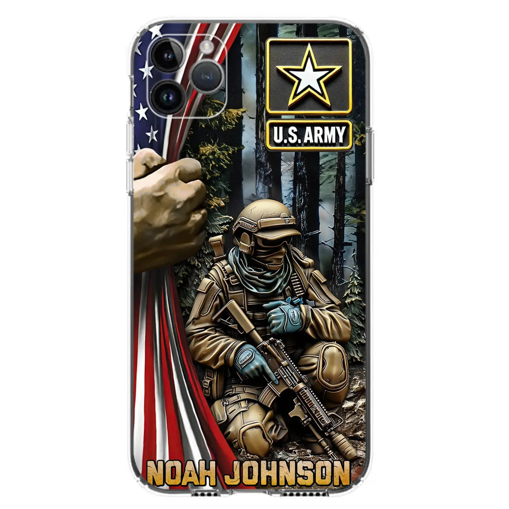 Custom Personalized Veteran Phone Case For iPhone/ Samsung - Veteran Gift Idea - Custom Name