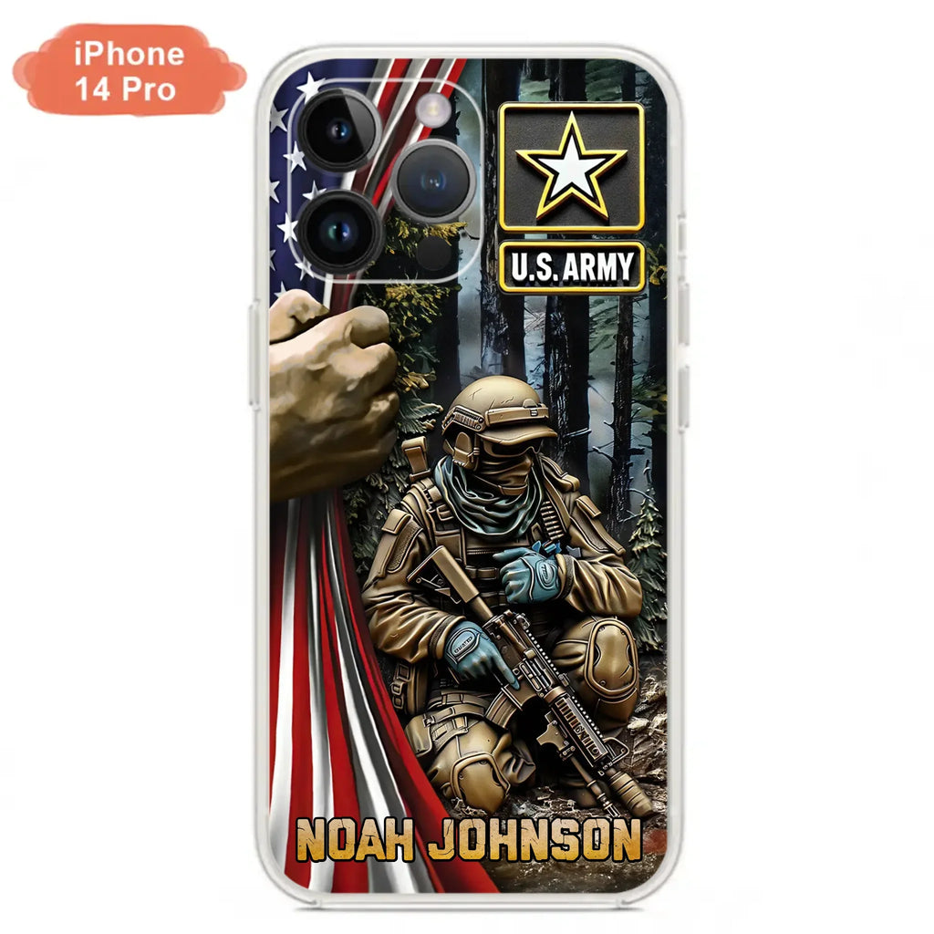 Custom Personalized Veteran Phone Case For iPhone/ Samsung - Veteran Gift Idea - Custom Name