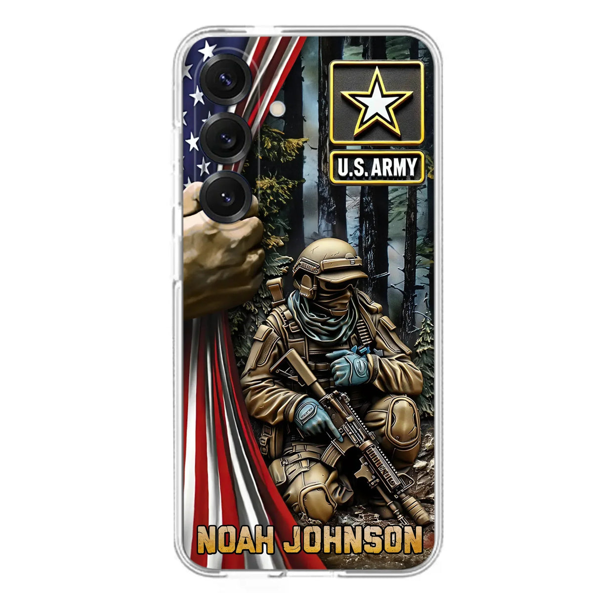 Custom Personalized Veteran Phone Case For iPhone/ Samsung - Veteran Gift Idea - Custom Name