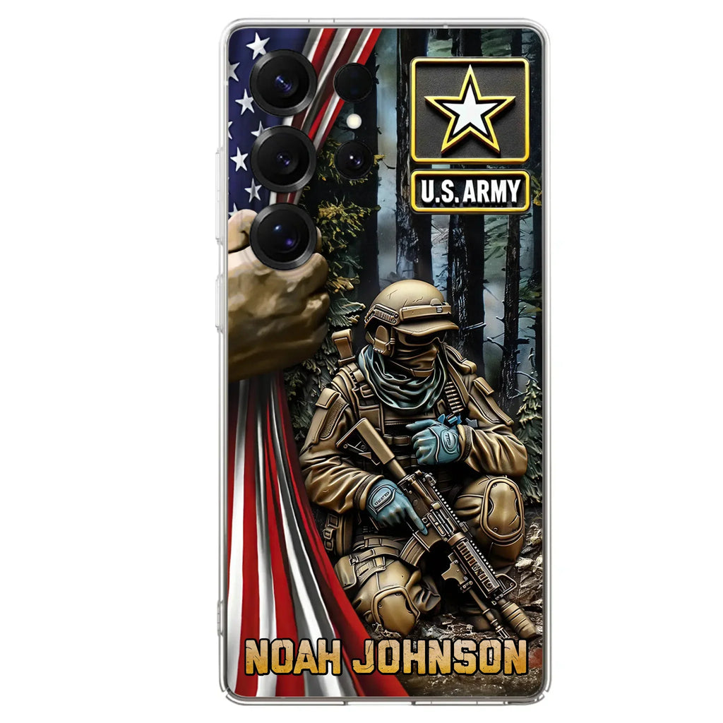 Custom Personalized Veteran Phone Case For iPhone/ Samsung - Veteran Gift Idea - Custom Name