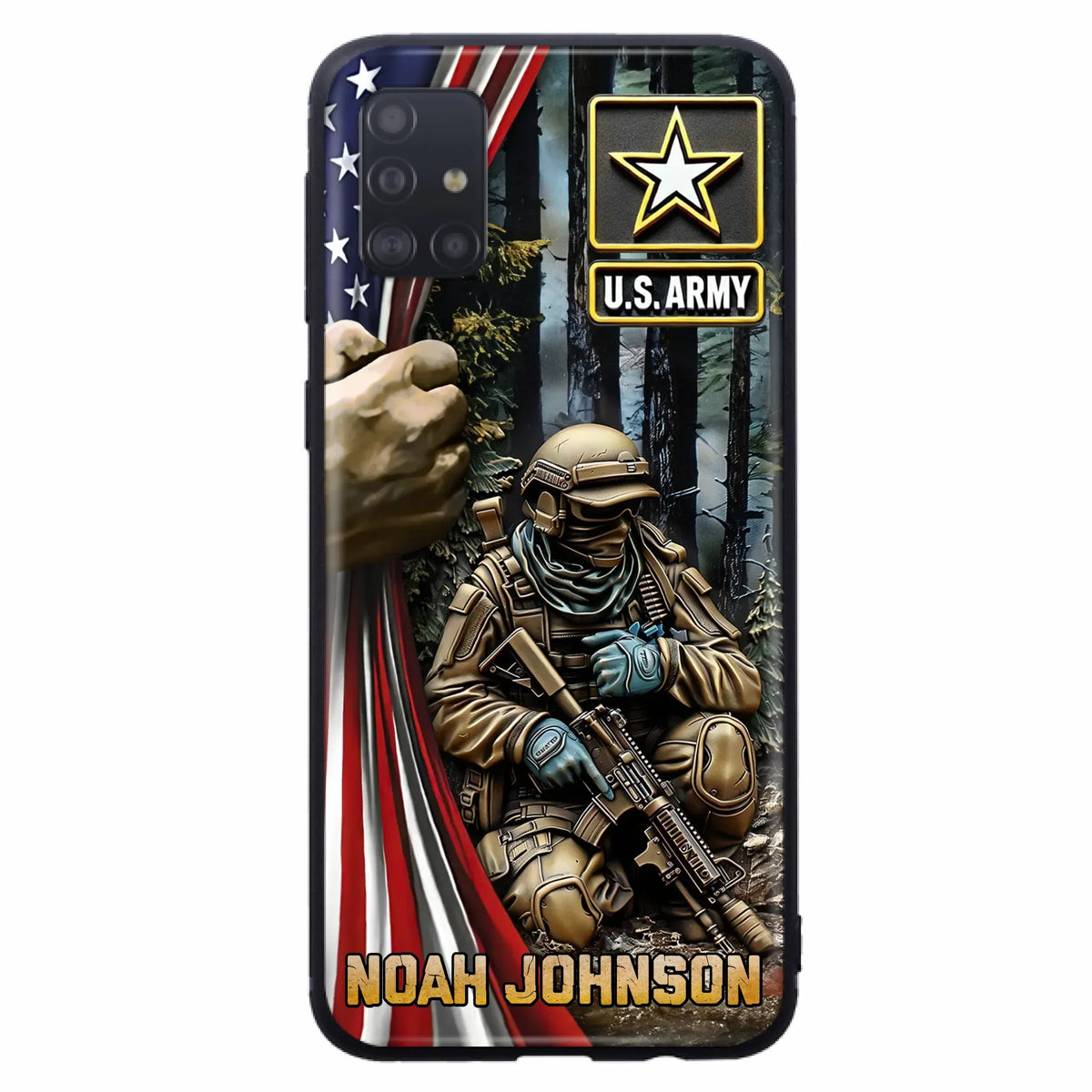 Custom Personalized Veteran Phone Case For iPhone/ Samsung - Veteran Gift Idea - Custom Name
