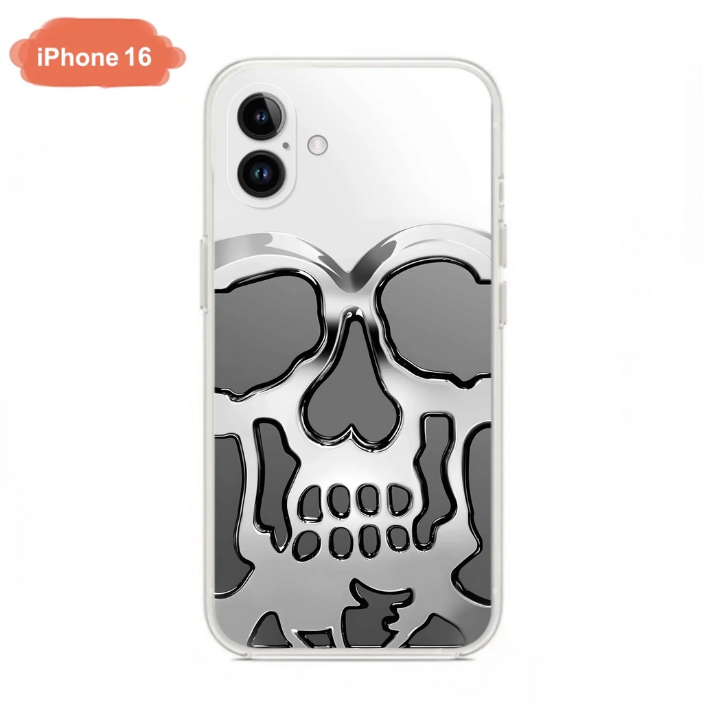 Custom Personalized Veteran Skull Metalic Phone Case - Gift Idea For Veteran - Case For iPhone/ Samsung