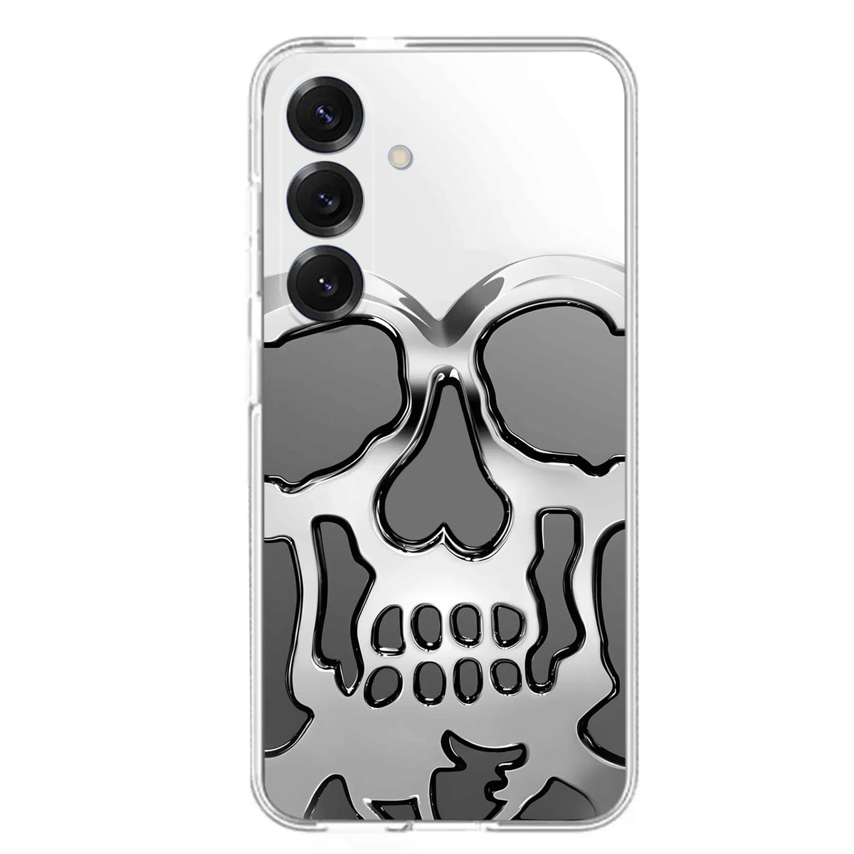 Custom Personalized Veteran Skull Metalic Phone Case - Gift Idea For Veteran - Case For iPhone/ Samsung