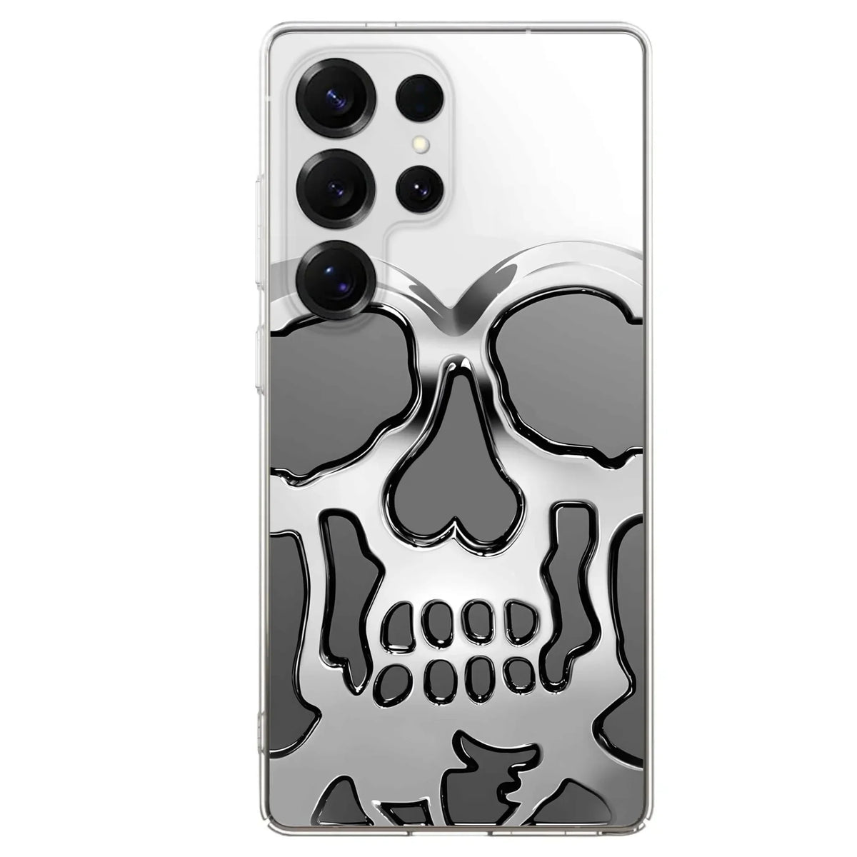 Custom Personalized Veteran Skull Metalic Phone Case - Gift Idea For Veteran - Case For iPhone/ Samsung