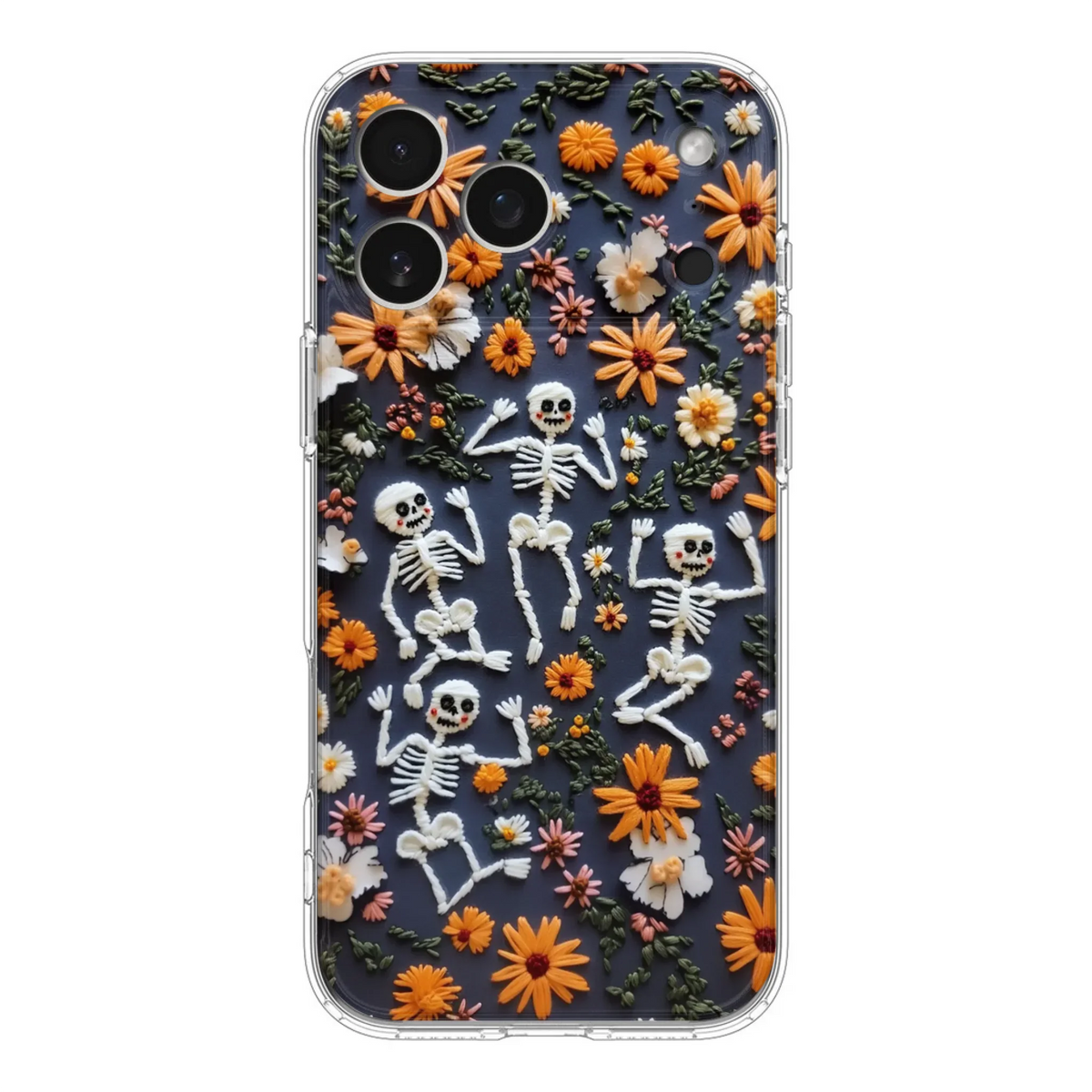 Custom Personalized 3D Skeleton Phone Case - Halloween Gift Idea - Case For iPhone/ Samsung