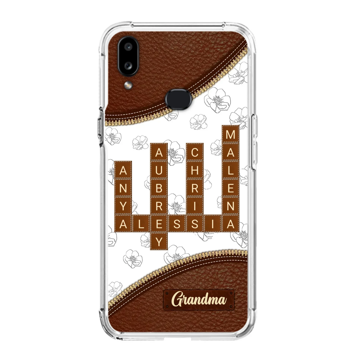 Custom Personalized Grandma Crossword iPhone/ Samsung Case - Gift Idea For Christmas/ Grandma