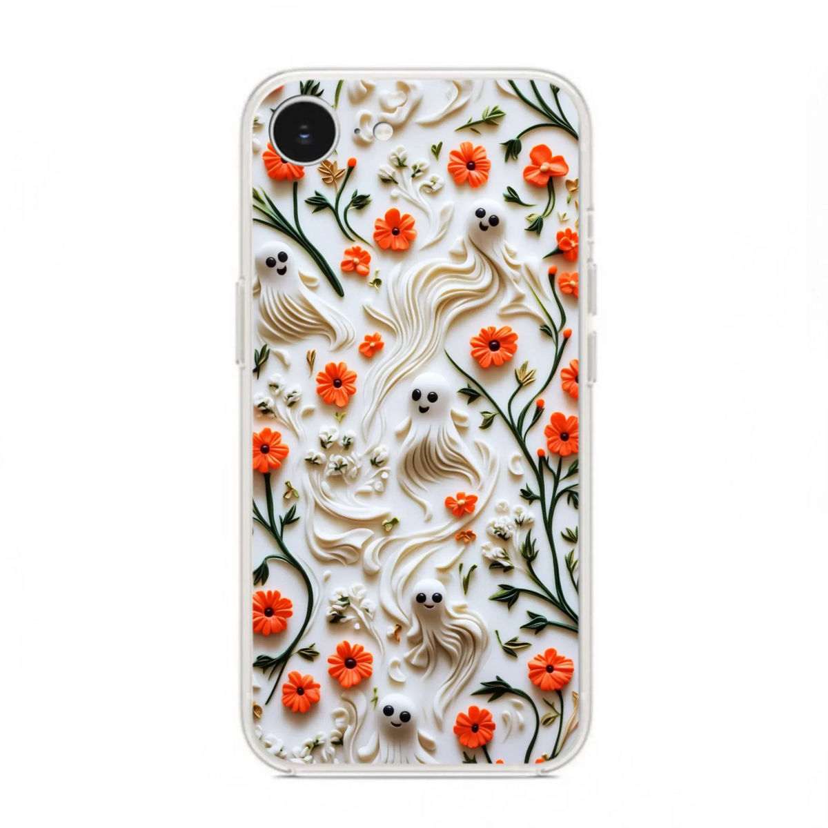 Custom Personalized 3D Clay Boo Phone Case - Halloween Gift Idea - Case For iPhone/ Samsung