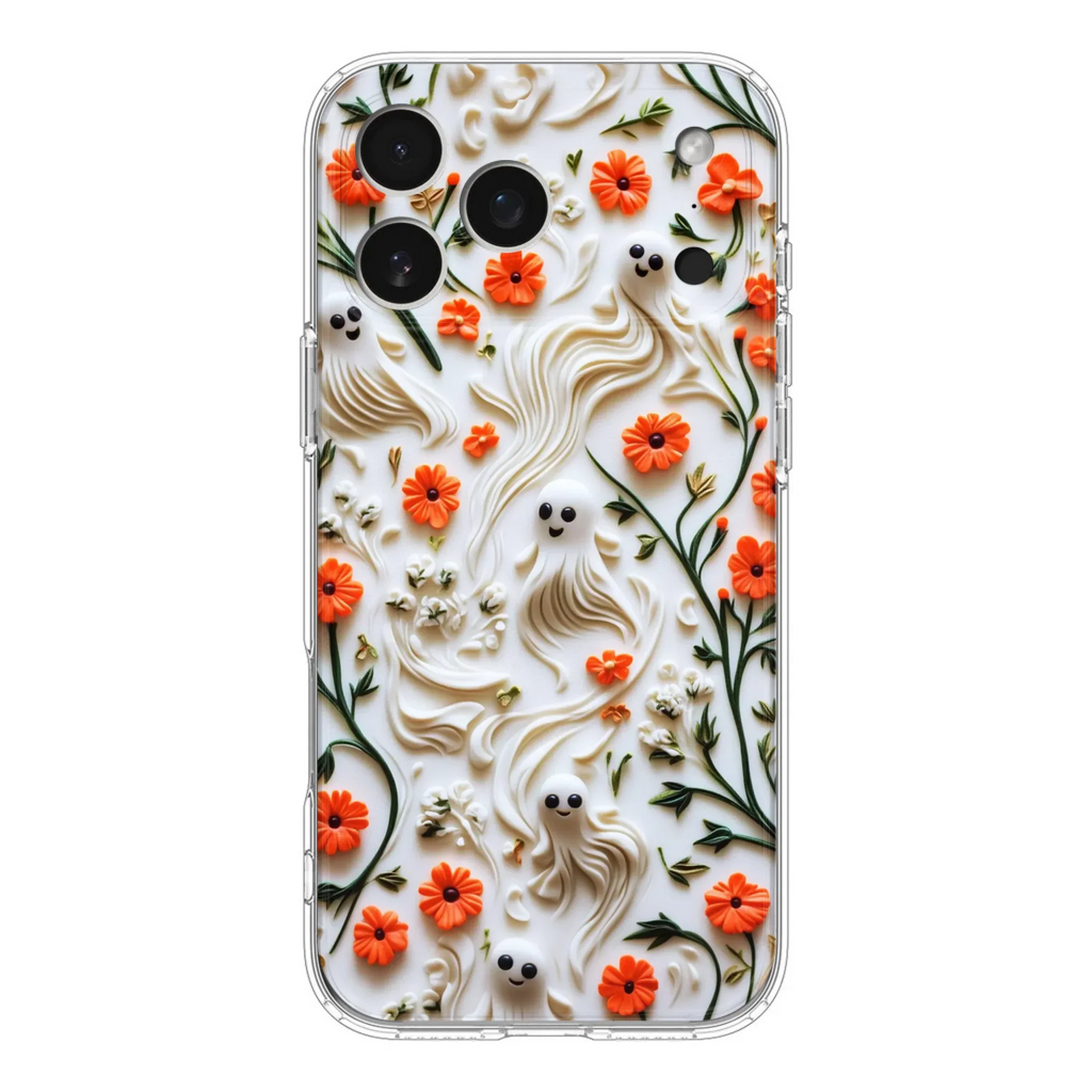 Custom Personalized 3D Clay Boo Phone Case - Halloween Gift Idea - Case For iPhone/ Samsung