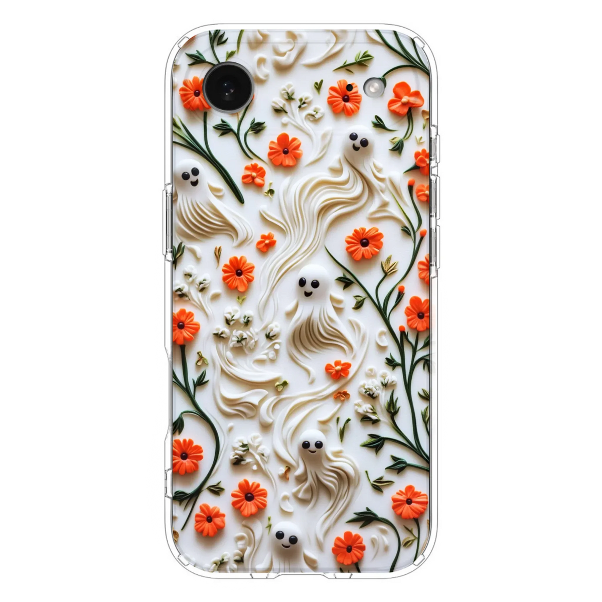 Custom Personalized 3D Clay Boo Phone Case - Halloween Gift Idea - Case For iPhone/ Samsung