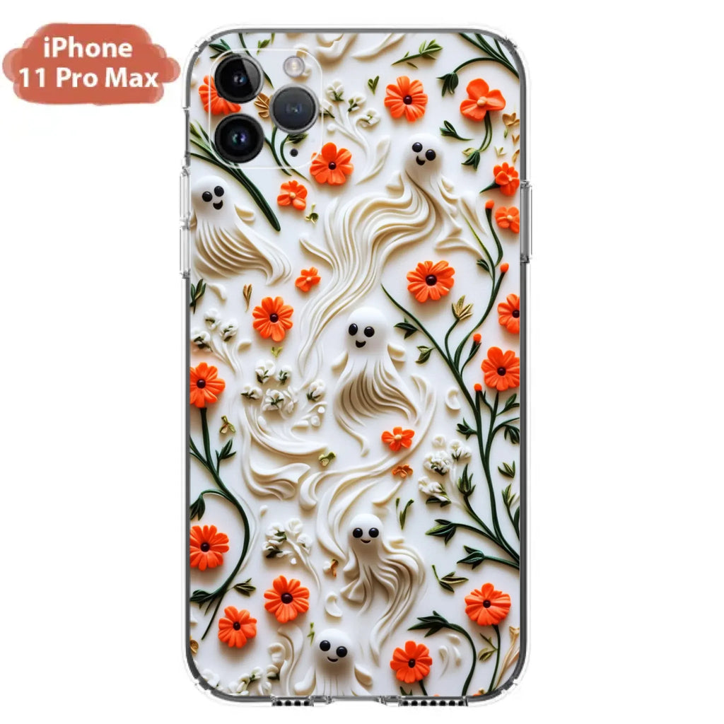 Custom Personalized 3D Clay Boo Phone Case - Halloween Gift Idea - Case For iPhone/ Samsung