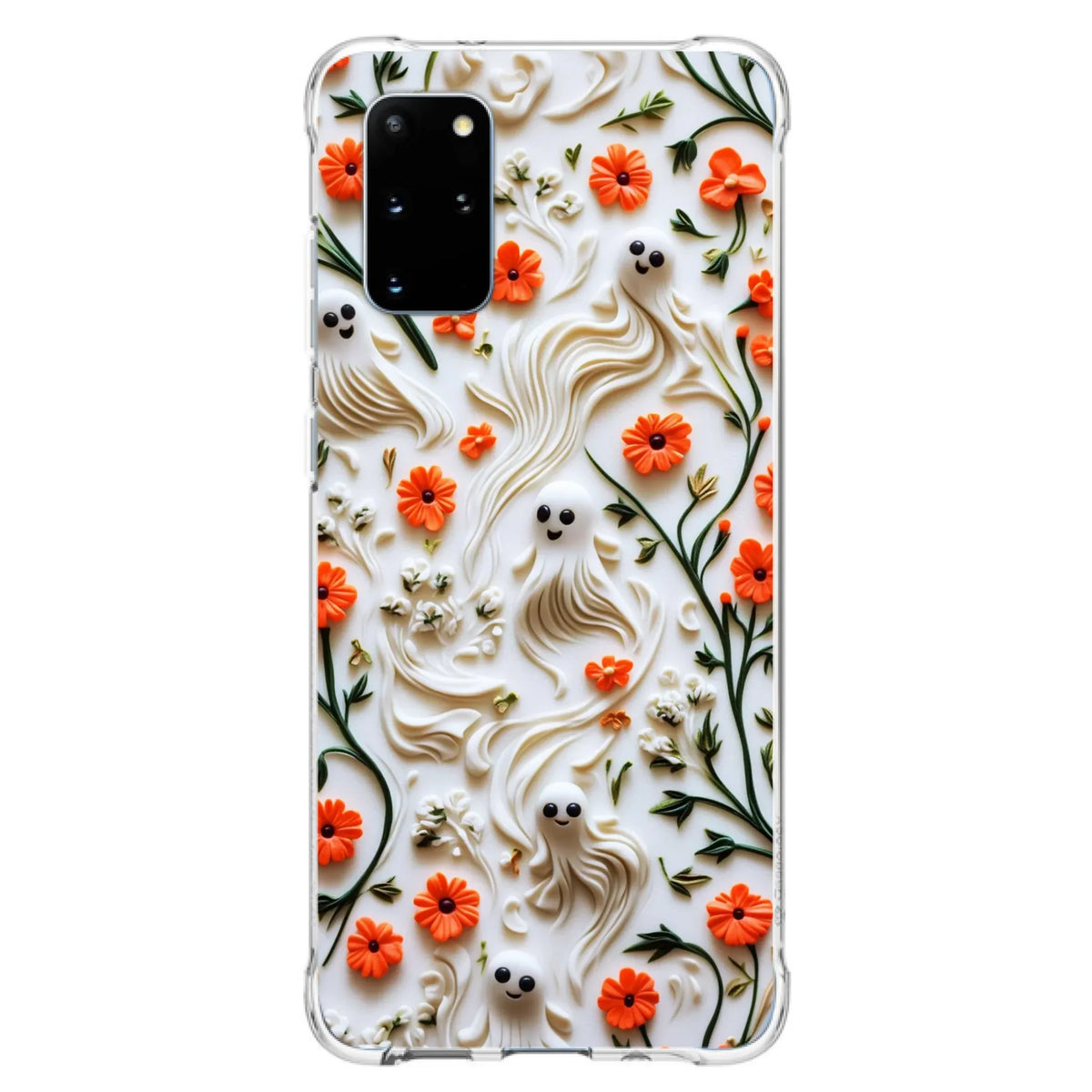 Custom Personalized 3D Clay Boo Phone Case - Halloween Gift Idea - Case For iPhone/ Samsung