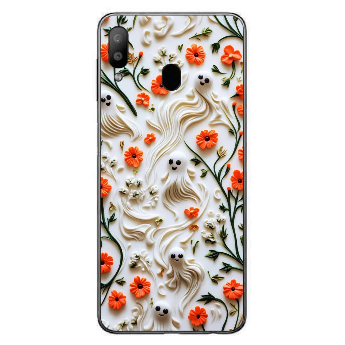 Custom Personalized 3D Clay Boo Phone Case - Halloween Gift Idea - Case For iPhone/ Samsung
